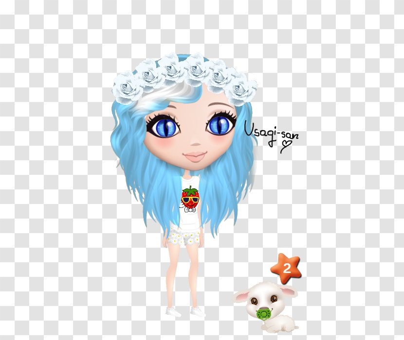 Hairstyle Game Lip Blue - Fictional Character - Hair Transparent PNG