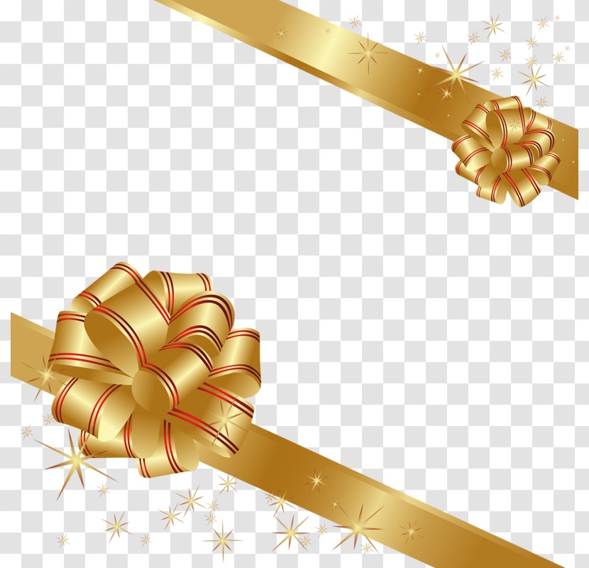 Gift Card Ribbon Christmas - New Year - Ribbons Transparent PNG