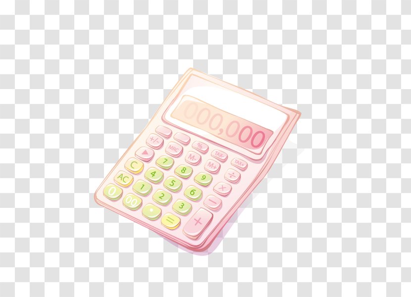 Calculator Pink - Telephony - Commodity,Calculator,Pink Transparent PNG