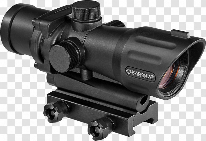 Telescopic Sight Barska 4x32 AR-15/M-16 Riflescope, Black Matte 1x30mm Electro M-16 IR AC10984 