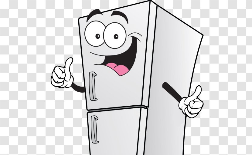 Refrigerator Clip Art Cartoon Image - Line - Fridge Transparent PNG