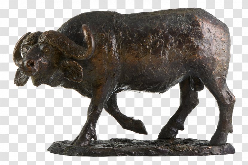 Bronze Sculpture Cattle African Buffalo - Metal - Figurine Transparent PNG