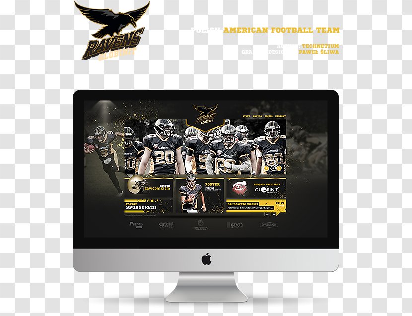 Brand Baltimore Ravens Display Advertising Multimedia Device - Football Poland Transparent PNG