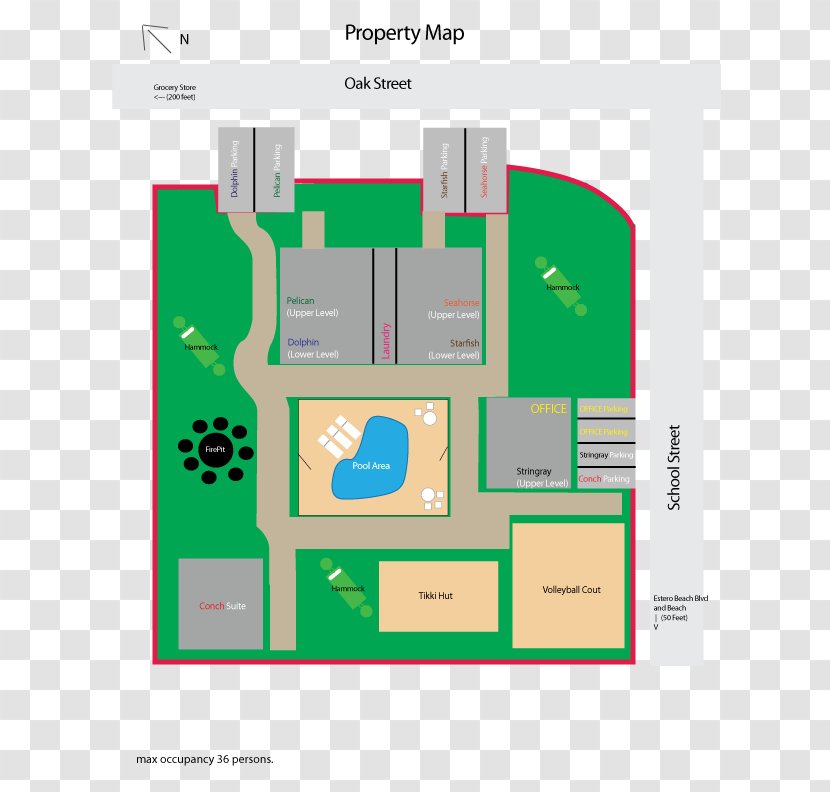 Myerside Resort Map Image Floor Plan Location - Florida - Cellular Chart Transparent PNG
