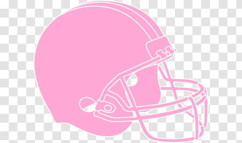 American Football Helmets Clip Art - Pink - Vs Transparent PNG