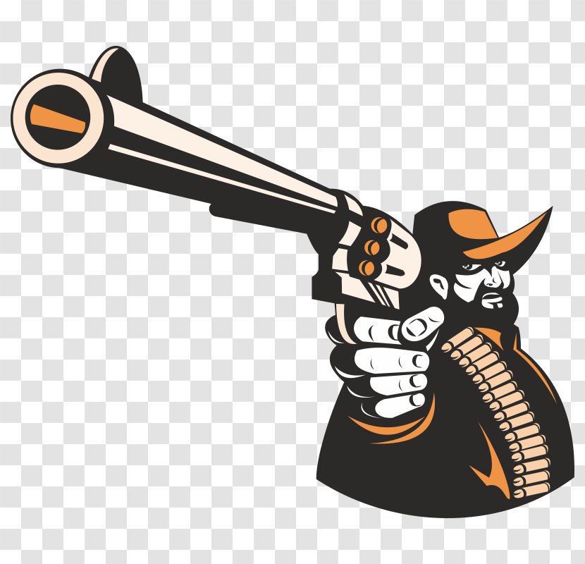 Cowboy Firearm Gun Pistol - Handgun Transparent PNG