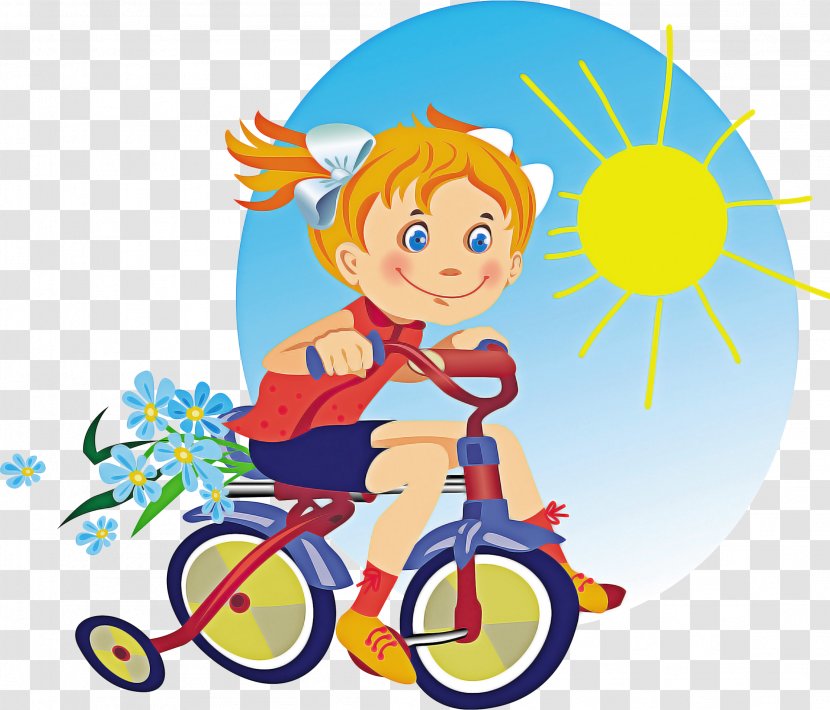 Bicycle Cartoon - Vehicle - Recreation Transparent PNG