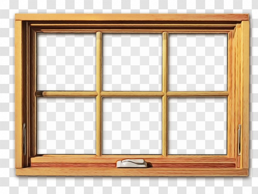 Wood Frame - Chambranle - Rectangle Glass Transparent PNG