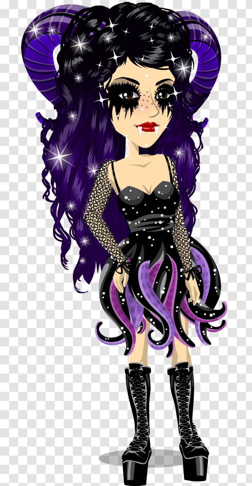 Black Hair Cartoon Doll - Mythical Creature - Happy 8 March Day Transparent PNG