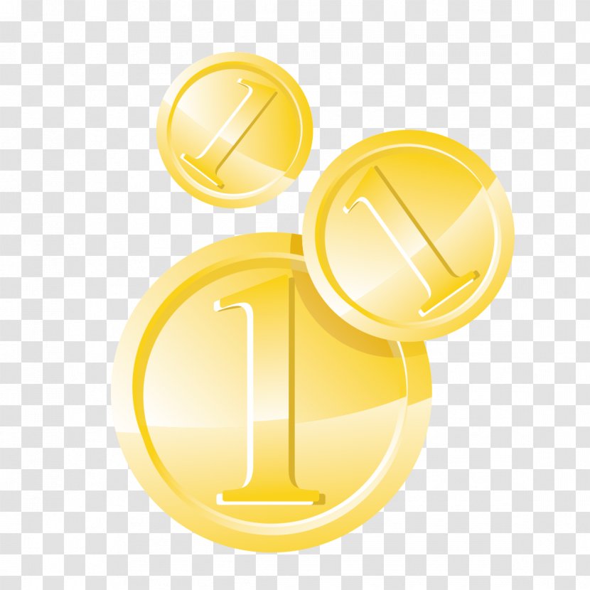 Coin - Euro Coins - Gold 1 Cent Transparent PNG
