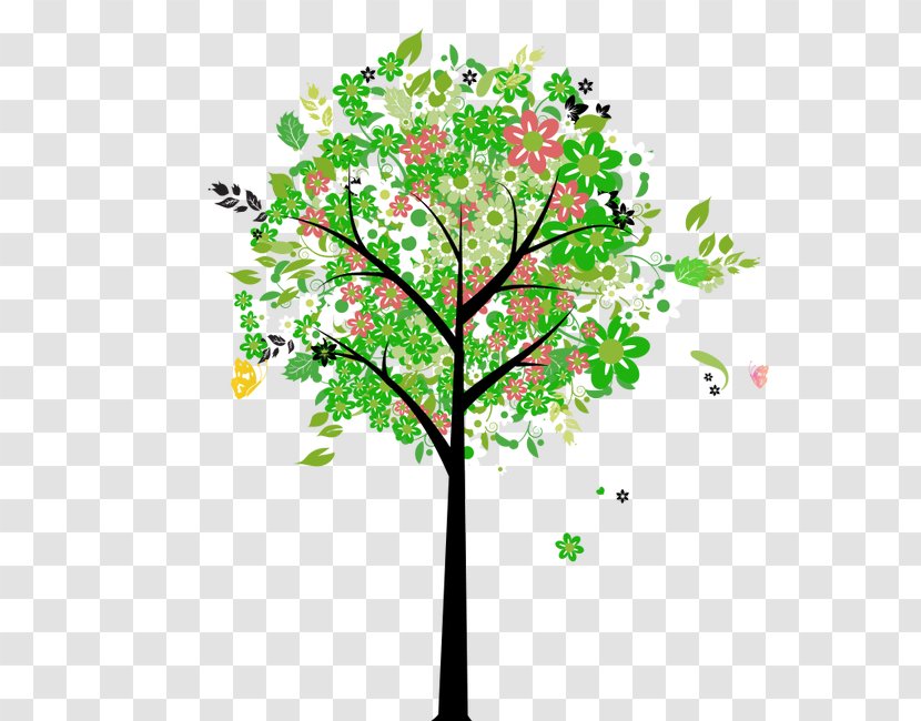 Mural Wall Illustration - Tree Transparent PNG