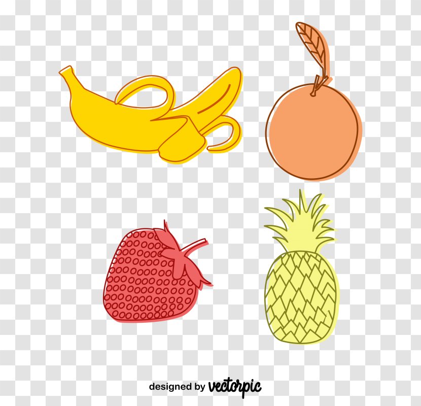 Pineapple Fruit Logo Vector Graphics Design - Vegetable Transparent PNG