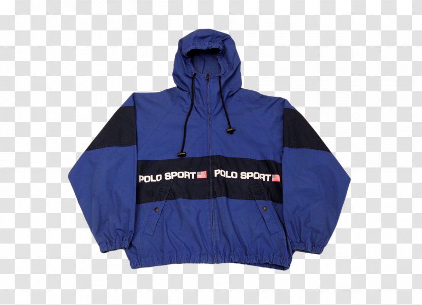 Hoodie Jacket Windbreaker Ralph Lauren Corporation Sport Coat - Cobalt Blue Transparent PNG