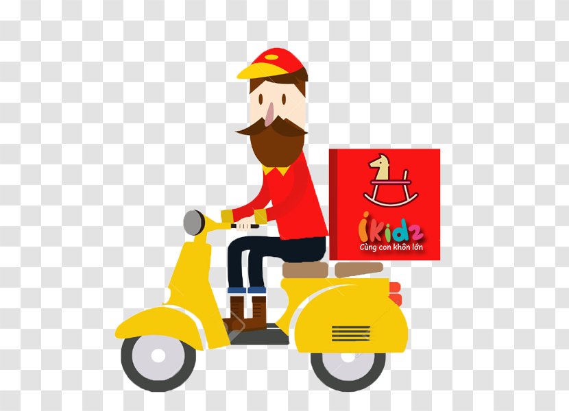 Pizza Delivery Vector Graphics Royalty-free Food - Fictional Character - Motorcycle Cartoon Transparent PNG