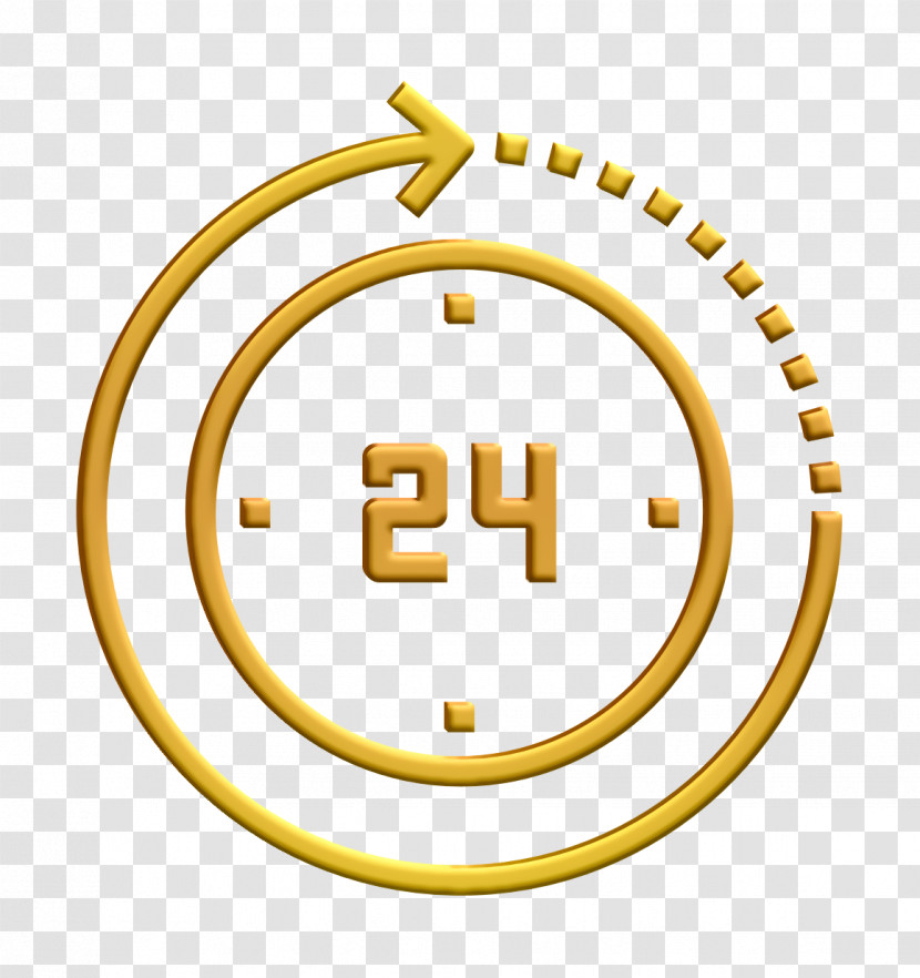 24 Hours Icon Clock Icon Time Icon Transparent PNG