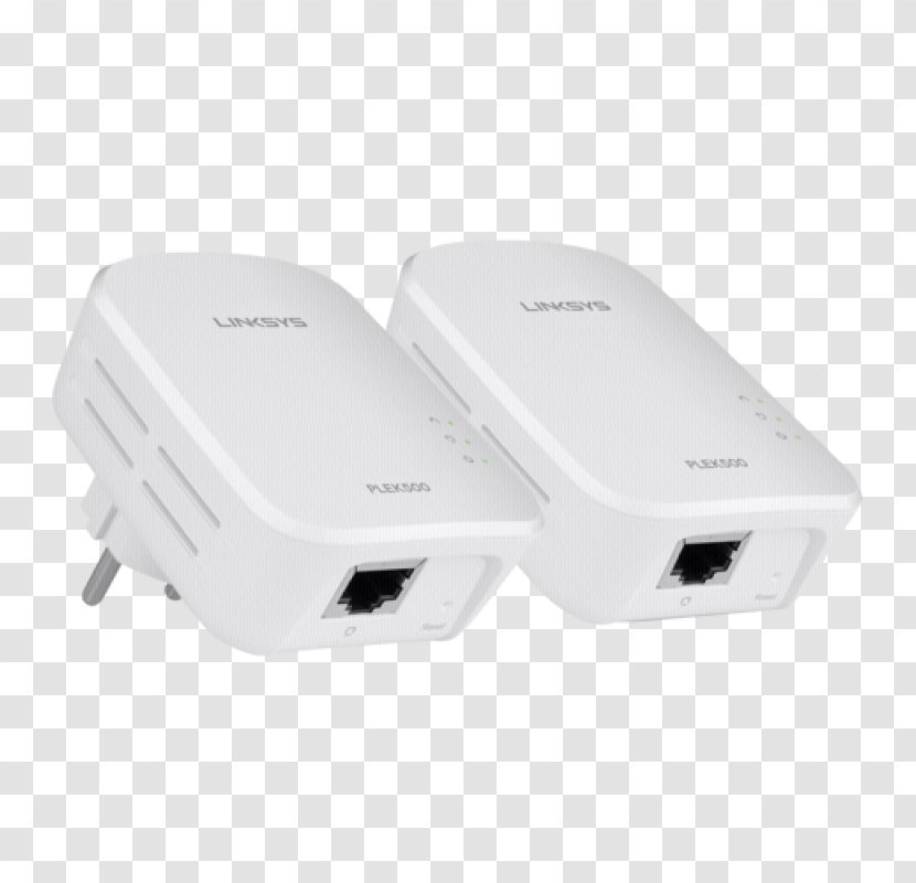Adapter Wireless Router Access Points Linksys HomePlug AV2 500Mbps Kit - Gigabit Ethernet Transparent PNG