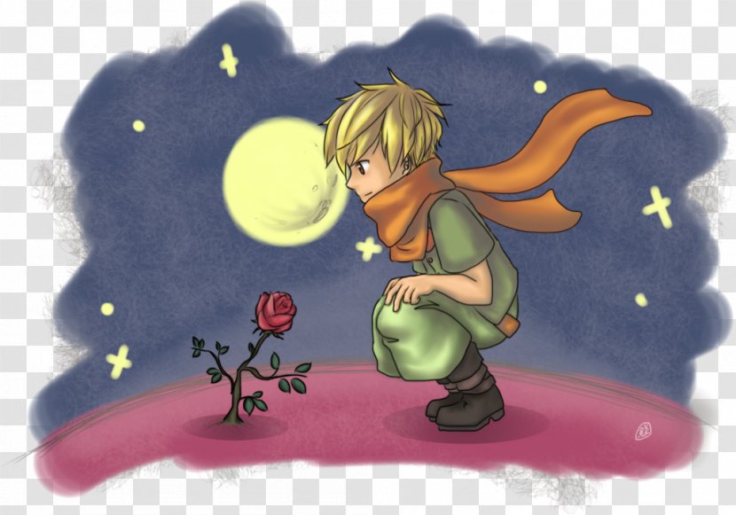Legendary Creature Supernatural Animated Cartoon - Watercolor - Boy With Rose Transparent PNG