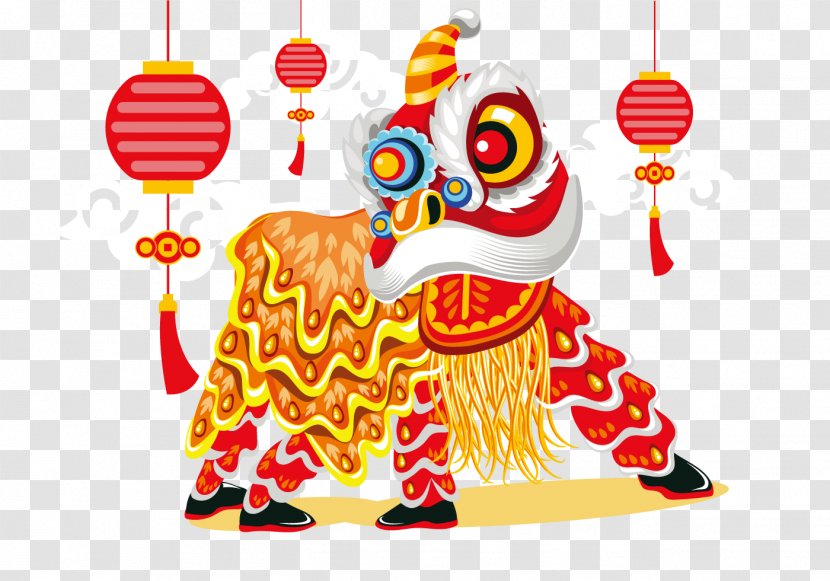 Lion Dance Chinese New Year Dragon Dog - Christmas Ornament - Vector And Playing Transparent PNG