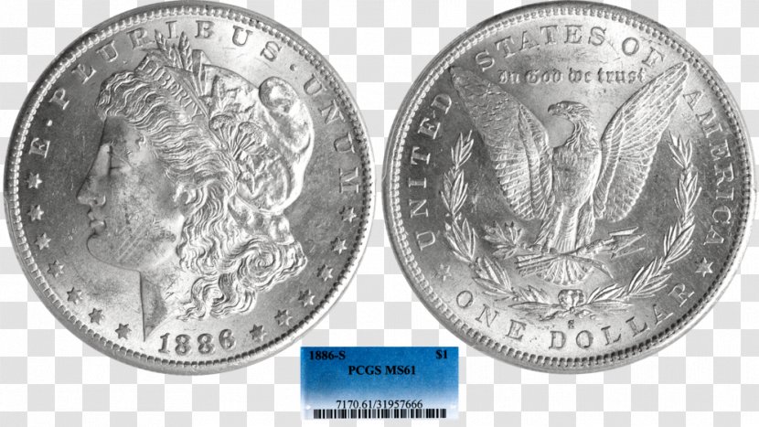 Dime Morgan Dollar Coin Silver Southgate Coins Transparent PNG
