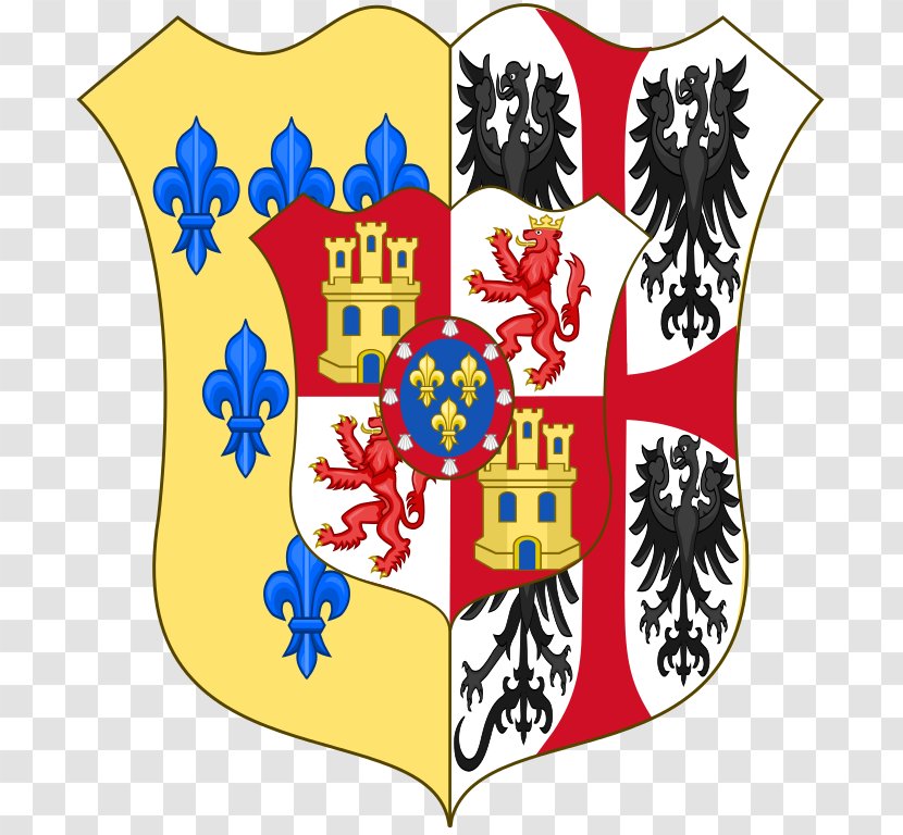 Spain Duchy Of Parma House Bourbon Coat Arms Kingdom Navarre - Recreation Transparent PNG
