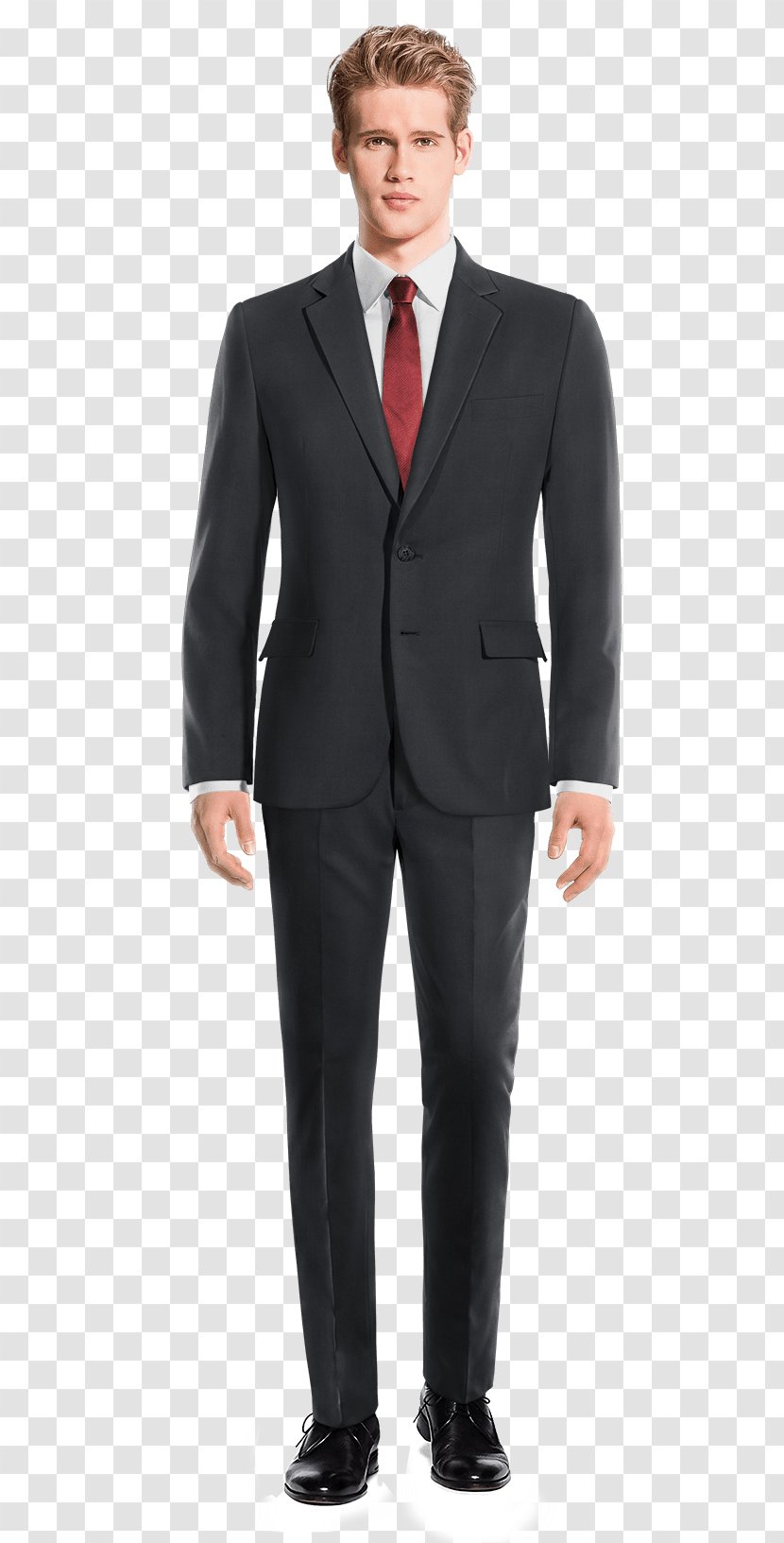 Suit Tweed Necktie Pants Wool - Standing - Striped Gift Box Transparent PNG