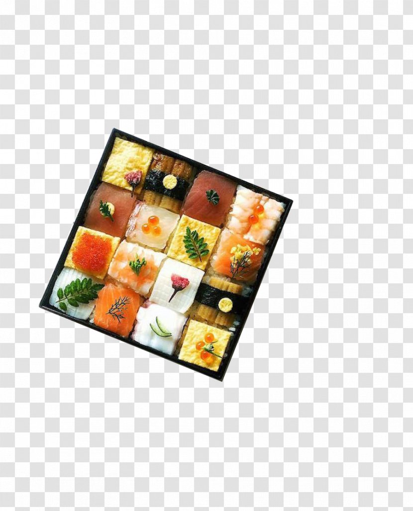 Sushi Japanese Cuisine Bento Makizushi Mosaic - Creative Transparent PNG
