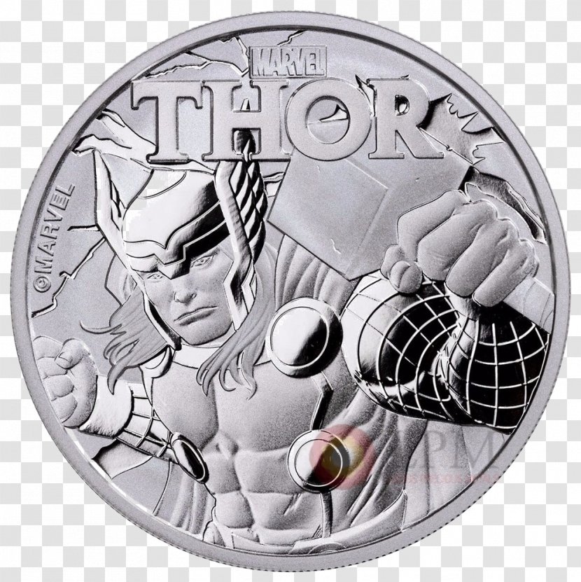 Thor Spider-Man Perth Mint Marvel Cinematic Universe Silver Coin - Bullion - Kookaburra Bird Transparent PNG