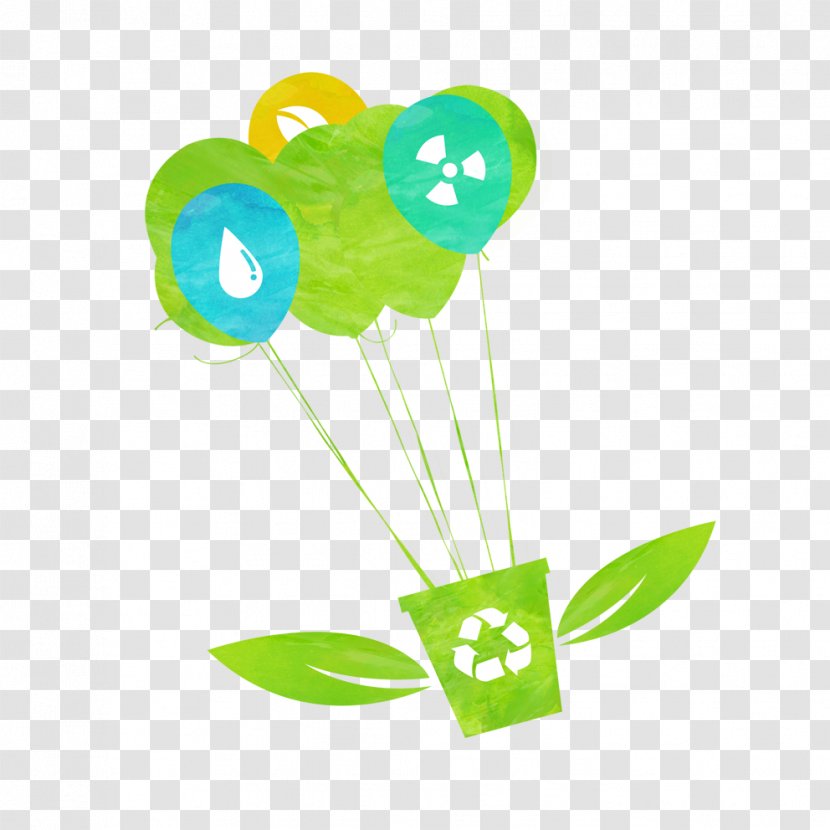 Environmental Protection Poster Energy Conservation - Information - Green Painted Parachute Transparent PNG
