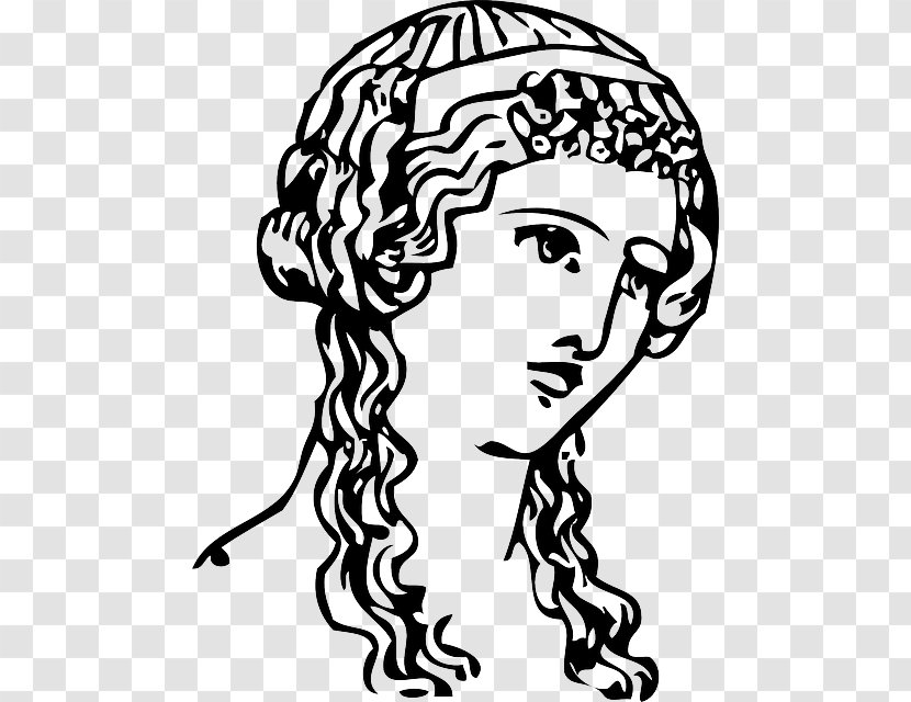 Ancient Greece Clip Art Vector Graphics Greek - Frame - Woman Transparent PNG