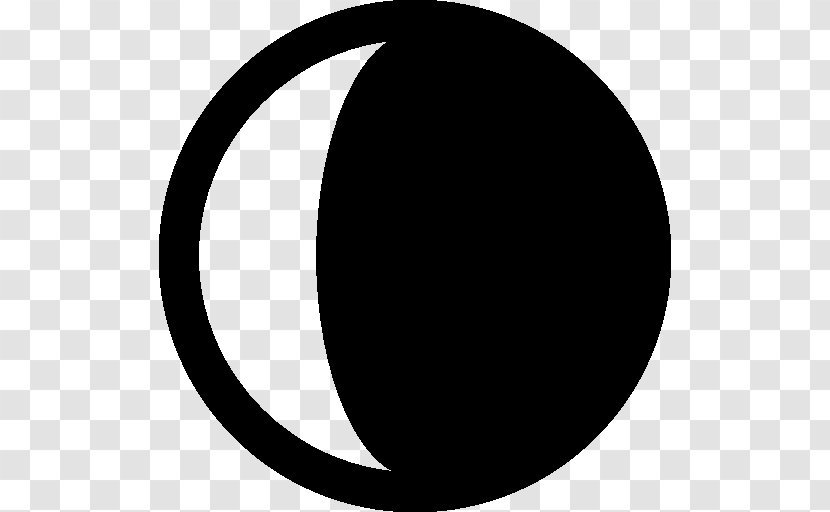 Astrology Pictures Lunar Phase Crescent - Black Transparent PNG