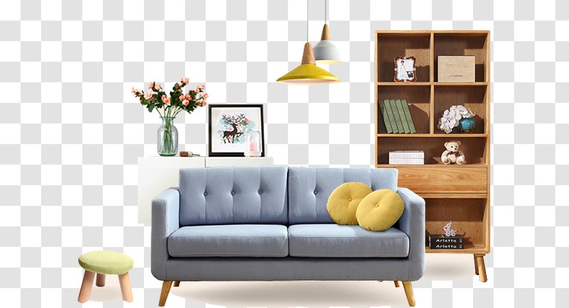 Furniture Poster Couch - Stool - Home Furnishings Transparent PNG