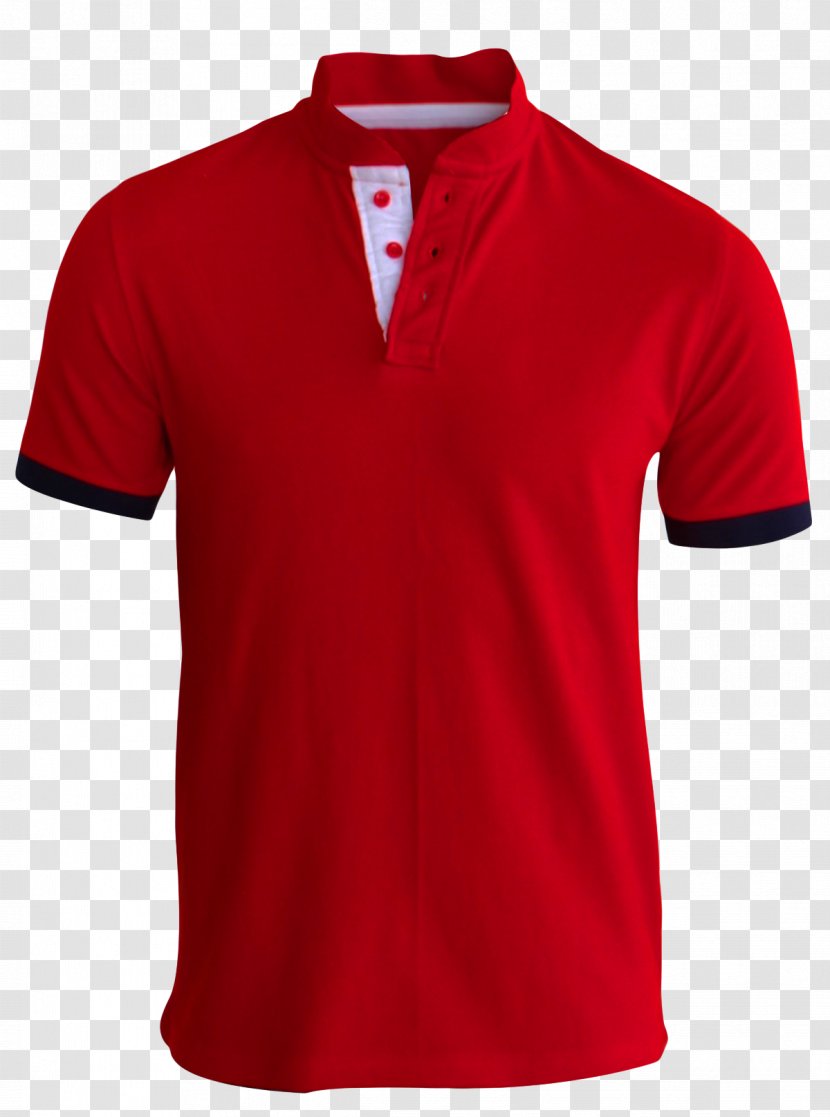 T-shirt Polo Shirt Sleeve - Tennis - Red T Transparent PNG