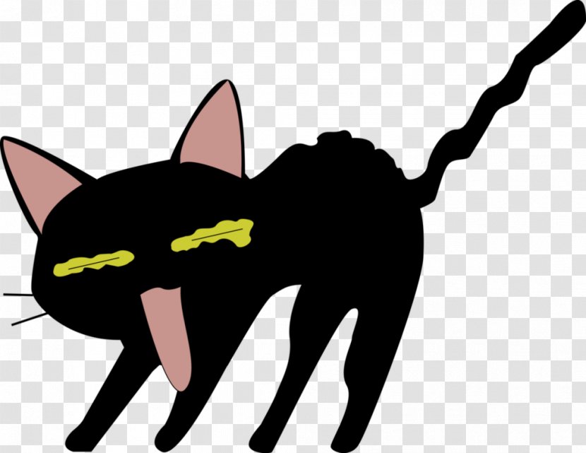 Black Cat Kitten Domestic Short-haired Whiskers - Watercolor Transparent PNG