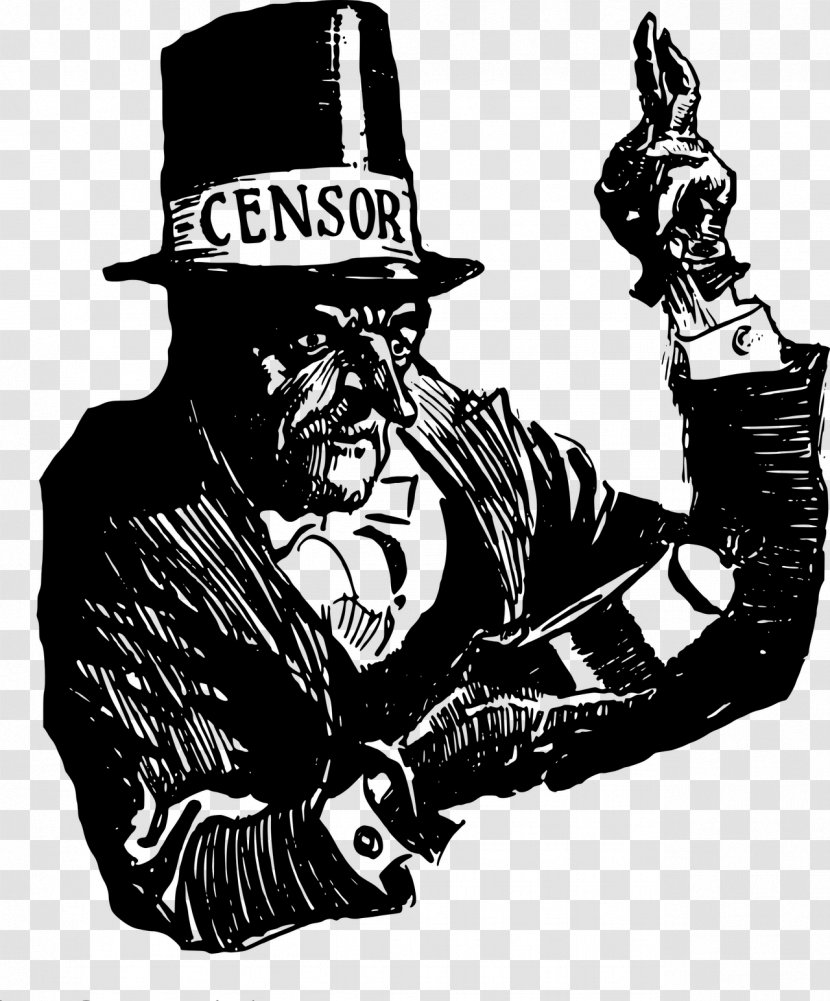 Man Cartoon - Internet Censorship - Gunfighter Saxophonist Transparent PNG