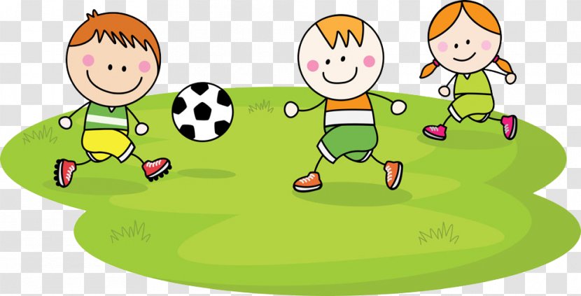 Child Football Cartoon - Play - Children Transparent PNG