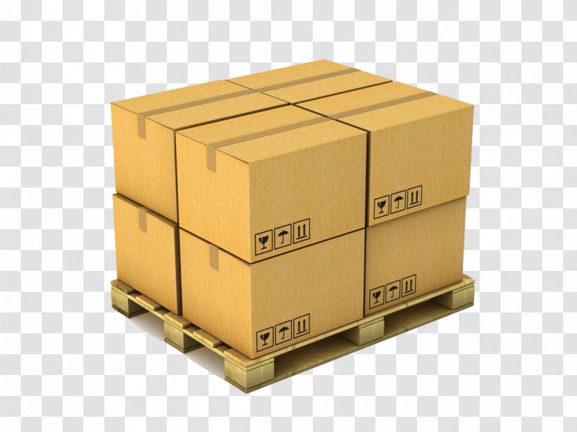 Adhesive Tape Pallet Cargo Package Delivery Box Transparent PNG