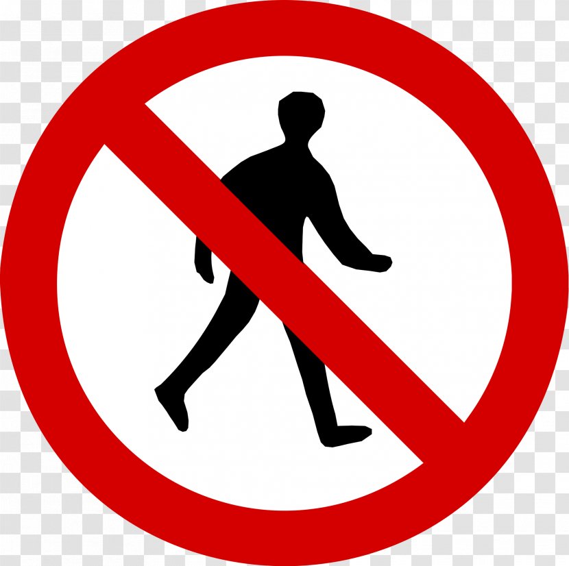 Prohibitory Traffic Sign Pedestrian Crossing Warning - Safety - Stop Transparent PNG