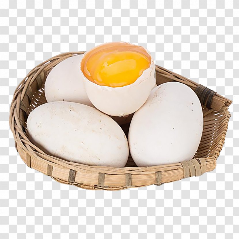 Salted Duck Egg Domestic Goose - Ganso - Bamboo Baskets Eggs Transparent PNG