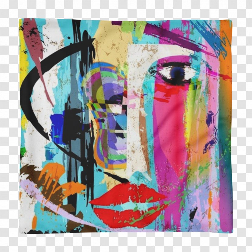 Stock Photography Abstract Art Painting Face - Mask - Pop Frame Canvas Transparent PNG