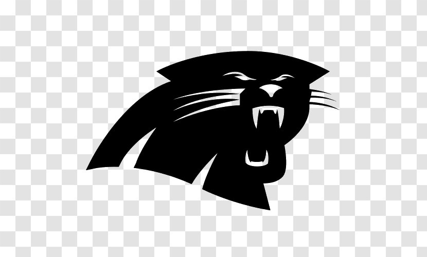 Carolina Panthers NFL Super Bowl American Football Logo - Black And White Transparent PNG