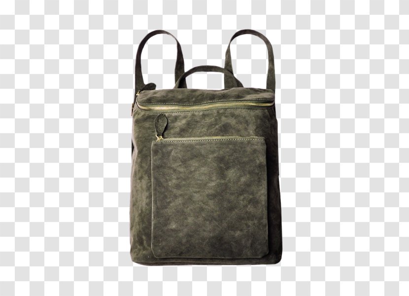 Handbag Backpack Satchel Suede - Women Army Green Transparent PNG