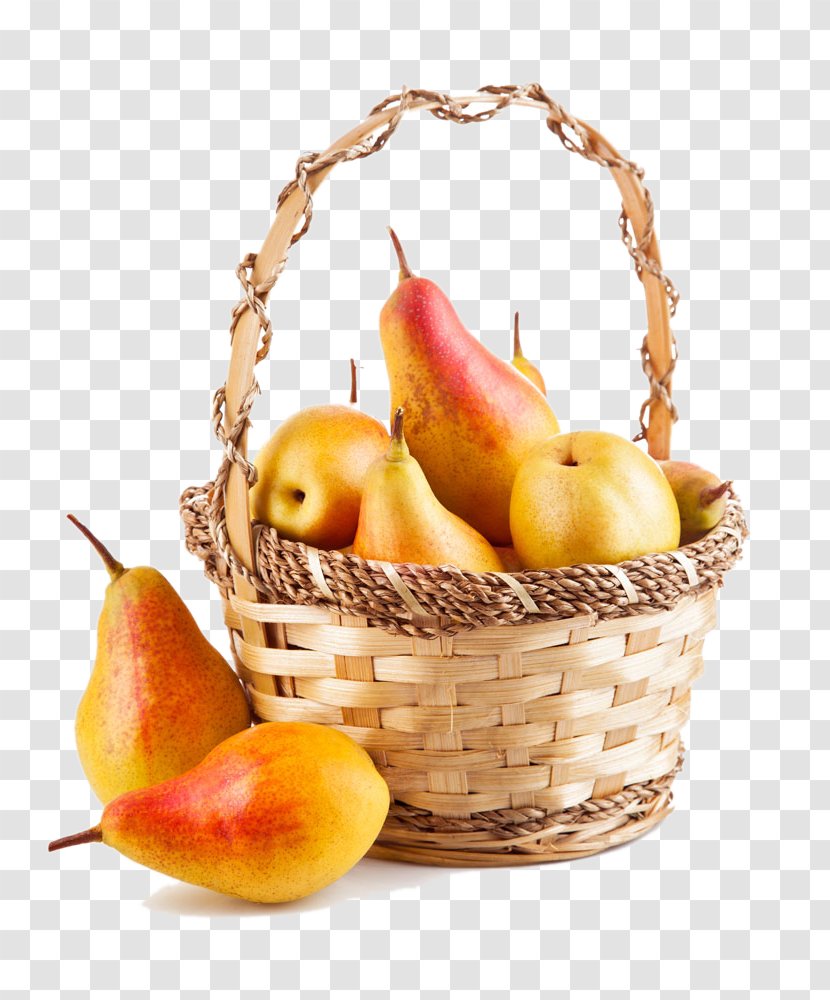 Pyrus Xd7 Bretschneideri Fruit Pear Auglis - Bamboo Basket Of Pears Transparent PNG