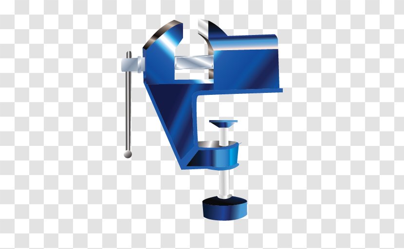 Blue Machine Angle - Clamp - Vise Vice Transparent PNG