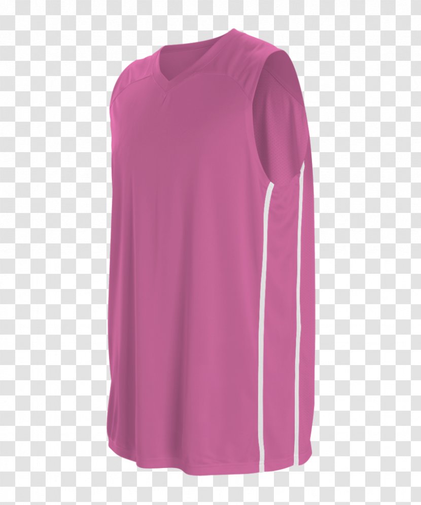 Shoulder Sleeveless Shirt - Pink Transparent PNG