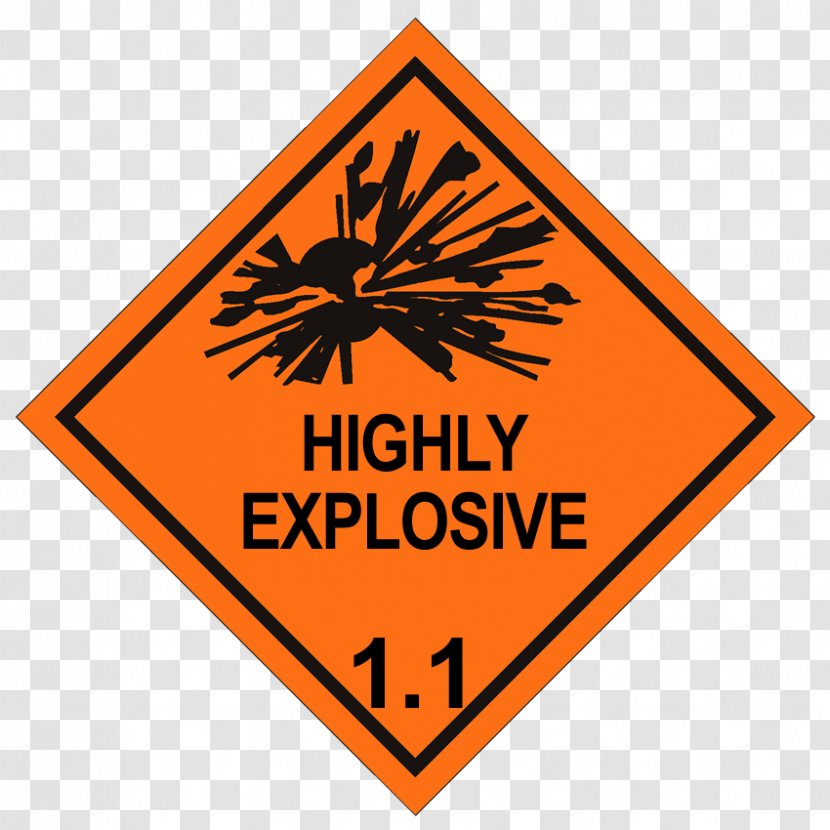 Dangerous Goods Placard Explosive Material Hazard Transport - Hazmat Class 3 Flammable Liquids - Explosion Transparent PNG