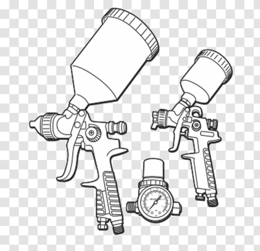 Automotive Ignition Part Line Art Drawing /m/02csf Cartoon - Black And White - Gravity Gun Transparent PNG