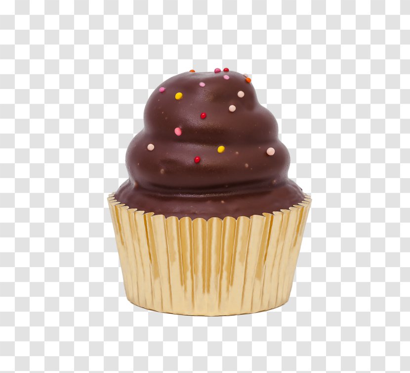 Frosting & Icing Cupcake Chocolate Truffle Petit Four Praline - Cup Cake Transparent PNG