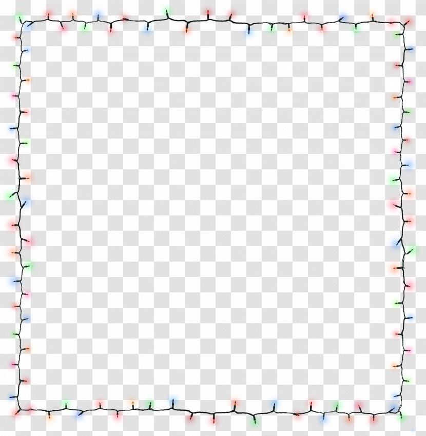 Photography Paper Drawing - Border - String Lights Transparent PNG