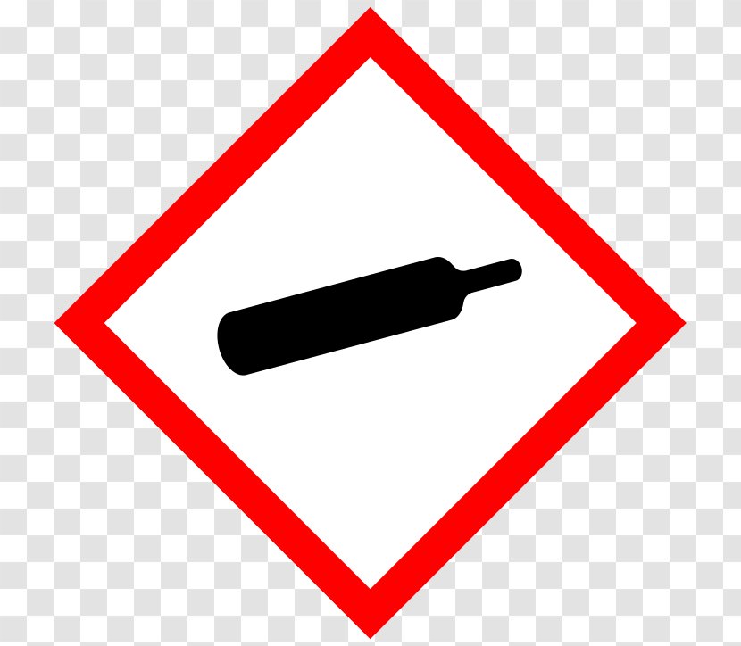 GHS Hazard Pictograms Globally Harmonized System Of Classification And Labelling Chemicals Gas Cylinder - Chemical Substance - Pictogram Transparent PNG