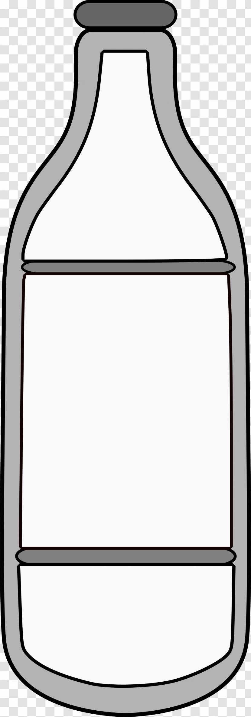 Clip Art Glass Bottle Image - Black White M - Enthusiasm Background Target _blank Transparent PNG